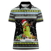 Tennis Snowman Christmas Women Polo Shirt Xmas Holiday Patterns - Wonder Print Shop