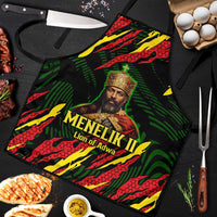 Menelik II Apron with Lion of Adwa Title, Battle of Adwa 1896 Graphic and Bold Pan-African - Wonder Print Shop