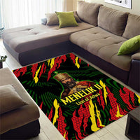 Menelik II Area Rug with Lion of Adwa Title, Battle of Adwa 1896 Graphic and Bold Pan-African - Wonder Print Shop