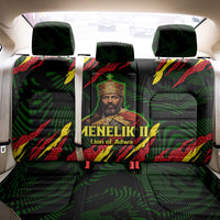 Menelik II Back Car Seat Cover with Lion of Adwa Title, Battle of Adwa 1896 Graphic and Bold Pan-African - Wonder Print Shop