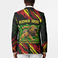 Menelik II Blazer with Lion of Adwa Title, Battle of Adwa 1896 Graphic and Bold Pan-African - Wonder Print Shop