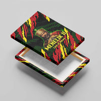 Menelik II Canvas Wall Art with Lion of Adwa Title, Battle of Adwa 1896 Graphic and Bold Pan-African - Wonder Print Shop