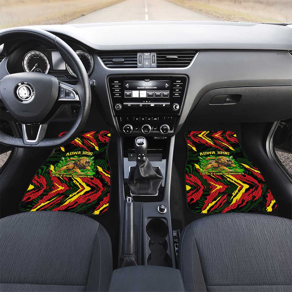 Menelik II Car Mats with Lion of Adwa Title, Battle of Adwa 1896 Graphic and Bold Pan-African - Wonder Print Shop