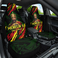 Menelik II Car Seat Cover with Lion of Adwa Title, Battle of Adwa 1896 Graphic and Bold Pan-African - Wonder Print Shop
