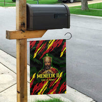 Menelik II Garden Flag with Lion of Adwa Title, Battle of Adwa 1896 Graphic and Bold Pan-African - Wonder Print Shop