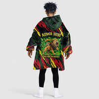 Menelik II Kid Wearable Blanket Hoodie with Lion of Adwa Title, Battle of Adwa 1896 Graphic and Bold Pan-African - Wonder Print Shop