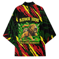 Menelik II Kimono with Lion of Adwa Title, Battle of Adwa 1896 Graphic and Bold Pan-African - Wonder Print Shop