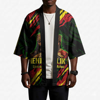 Menelik II Kimono with Lion of Adwa Title, Battle of Adwa 1896 Graphic and Bold Pan-African - Wonder Print Shop