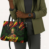 Menelik II Leather Bag with Lion of Adwa Title, Battle of Adwa 1896 Graphic and Bold Pan-African - Wonder Print Shop
