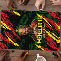 Menelik II Puzzle with Lion of Adwa Title, Battle of Adwa 1896 Graphic and Bold Pan-African - Wonder Print Shop