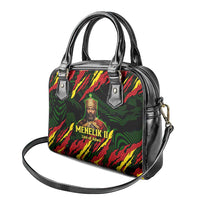Menelik II Shoulder Handbag with Lion of Adwa Title, Battle of Adwa 1896 Graphic and Bold Pan-African - Wonder Print Shop