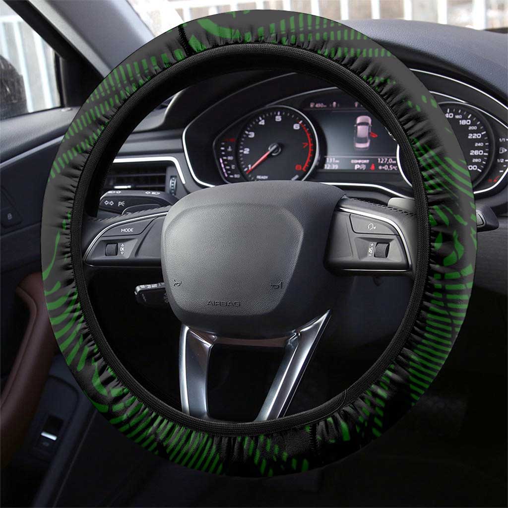 Menelik II Steering Wheel Cover with Lion of Adwa Title, Battle of Adwa 1896 Graphic and Bold Pan-African - Wonder Print Shop