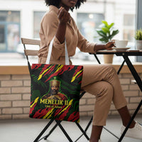 Menelik II Tote Bag with Lion of Adwa Title, Battle of Adwa 1896 Graphic and Bold Pan-African - Wonder Print Shop
