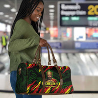 Menelik II Travel Bag with Lion of Adwa Title, Battle of Adwa 1896 Graphic and Bold Pan-African - Wonder Print Shop