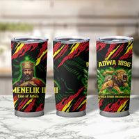 Menelik II Tumbler Cup with Lion of Adwa Title, Battle of Adwa 1896 Graphic and Bold Pan-African - Wonder Print Shop