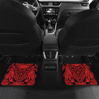 Menelik II Car Mats with Adwa Victory Map, Africa Defeated an Empire Text and Red Geometric - Wonder Print Shop