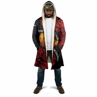 Menelik II Cloak with Adwa Victory Map, Africa Defeated an Empire Text and Red Geometric - Wonder Print Shop