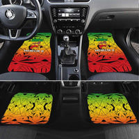 Menelik II Car Mats with Crowned Portrait, Ethiopia Never Colonized Text and Pan-African Abstract - Wonder Print Shop