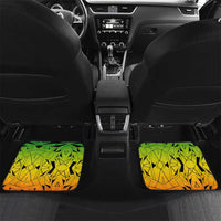 Menelik II Car Mats with Crowned Portrait, Ethiopia Never Colonized Text and Pan-African Abstract - Wonder Print Shop