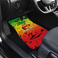 Menelik II Car Mats with Crowned Portrait, Ethiopia Never Colonized Text and Pan-African Abstract - Wonder Print Shop