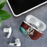 Hatshepsut AirPods Case with Pharaoh Bust Illustration, Female Pharaoh Title and Egyptian Hieroglyph - Wonder Print Shop