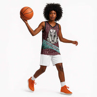Hatshepsut Basketball Jersey with Pharaoh Bust Illustration, Female Pharaoh Title and Egyptian Hieroglyph - Wonder Print Shop