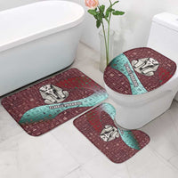 Hatshepsut Bathroom Set with Pharaoh Bust Illustration, Female Pharaoh Title and Egyptian Hieroglyph - Wonder Print Shop