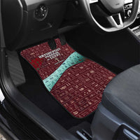 Hatshepsut Car Mats with Pharaoh Bust Illustration, Female Pharaoh Title and Egyptian Hieroglyph - Wonder Print Shop