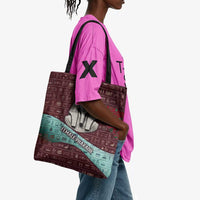 Hatshepsut Tote Bag with Pharaoh Bust Illustration, Female Pharaoh Title and Egyptian Hieroglyph - Wonder Print Shop