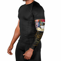 Hatshepsut Arm Sleeves with Royal Portrait, Pre-Colonial Empires Text and Red-Black Honeycomb - Wonder Print Shop