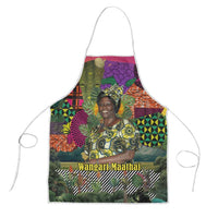 Wangari Maathai Apron Colorful Nature-Inspired Design Empowerment Quote African Print Environmental - Wonder Print Shop