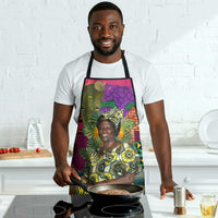 Wangari Maathai Apron Colorful Nature-Inspired Design Empowerment Quote African Print Environmental - Wonder Print Shop