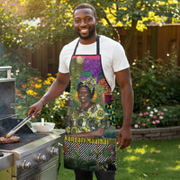 Wangari Maathai Apron Colorful Nature-Inspired Design Empowerment Quote African Print Environmental - Wonder Print Shop