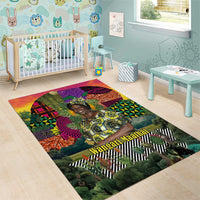 Wangari Maathai Area Rug Colorful Nature-Inspired Design Empowerment Quote African Print Environmental - Wonder Print Shop