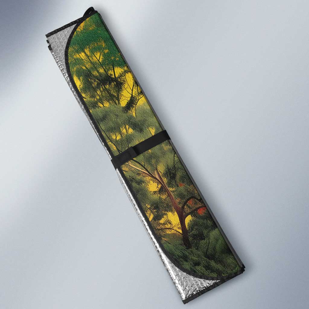 Wangari Maathai Auto Sun Shade Colorful Nature-Inspired Design Empowerment Quote African Print Environmental - Wonder Print Shop