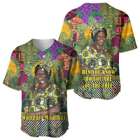 Wangari Maathai Baseball Jersey Colorful Nature-Inspired Design Empowerment Quote African Print Environmental - Wonder Print Shop