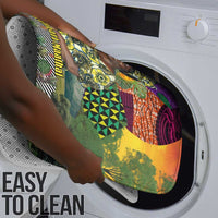 Wangari Maathai Bathroom Set Colorful Nature-Inspired Design Empowerment Quote African Print Environmental - Wonder Print Shop