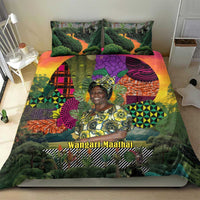 Wangari Maathai Bedding Set Colorful Nature-Inspired Design Empowerment Quote African Print Environmental - Wonder Print Shop