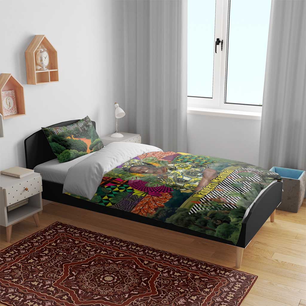 Wangari Maathai Bedding Set Colorful Nature-Inspired Design Empowerment Quote African Print Environmental - Wonder Print Shop