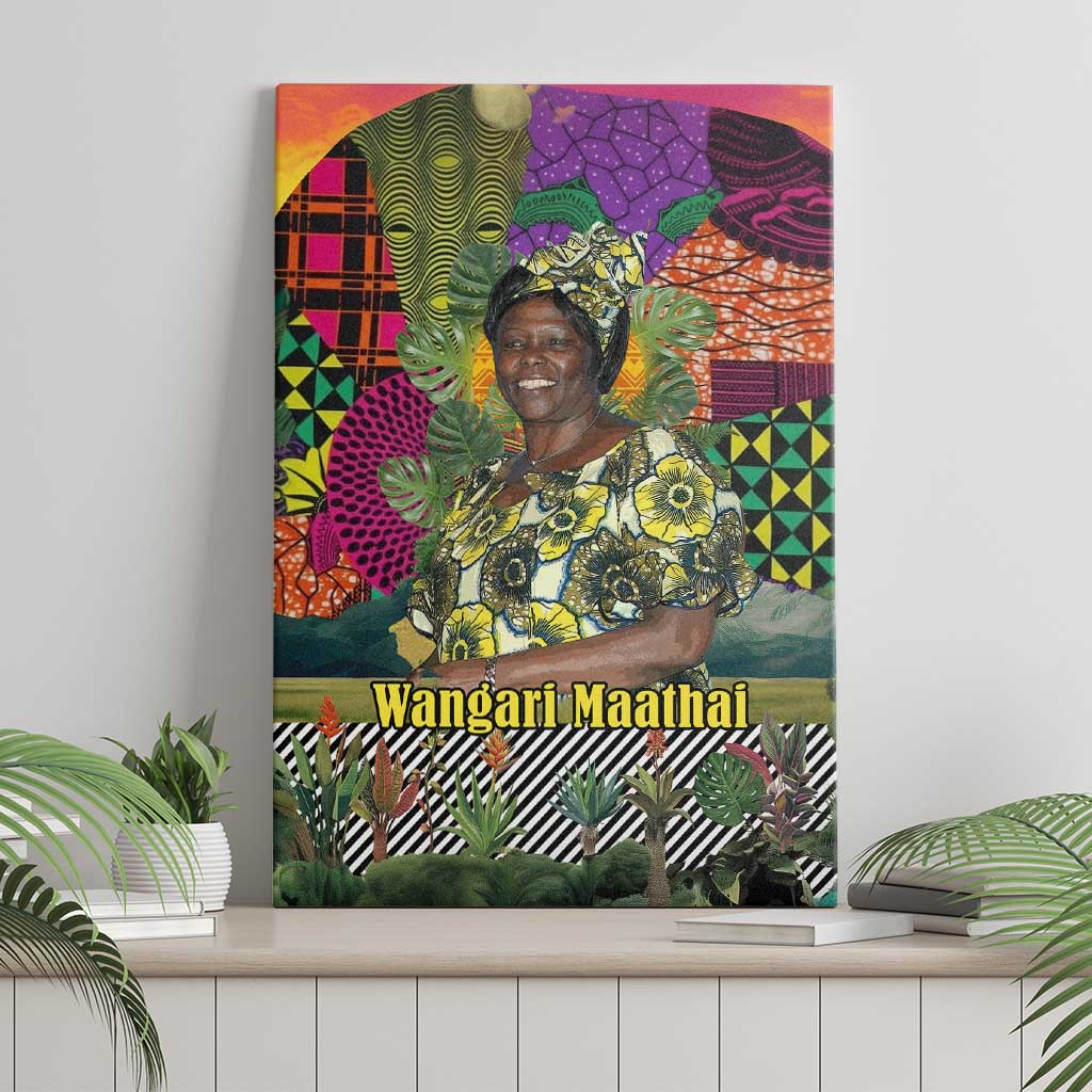 Wangari Maathai Canvas Wall Art Colorful Nature-Inspired Design Empowerment Quote African Print Environmental - Wonder Print Shop