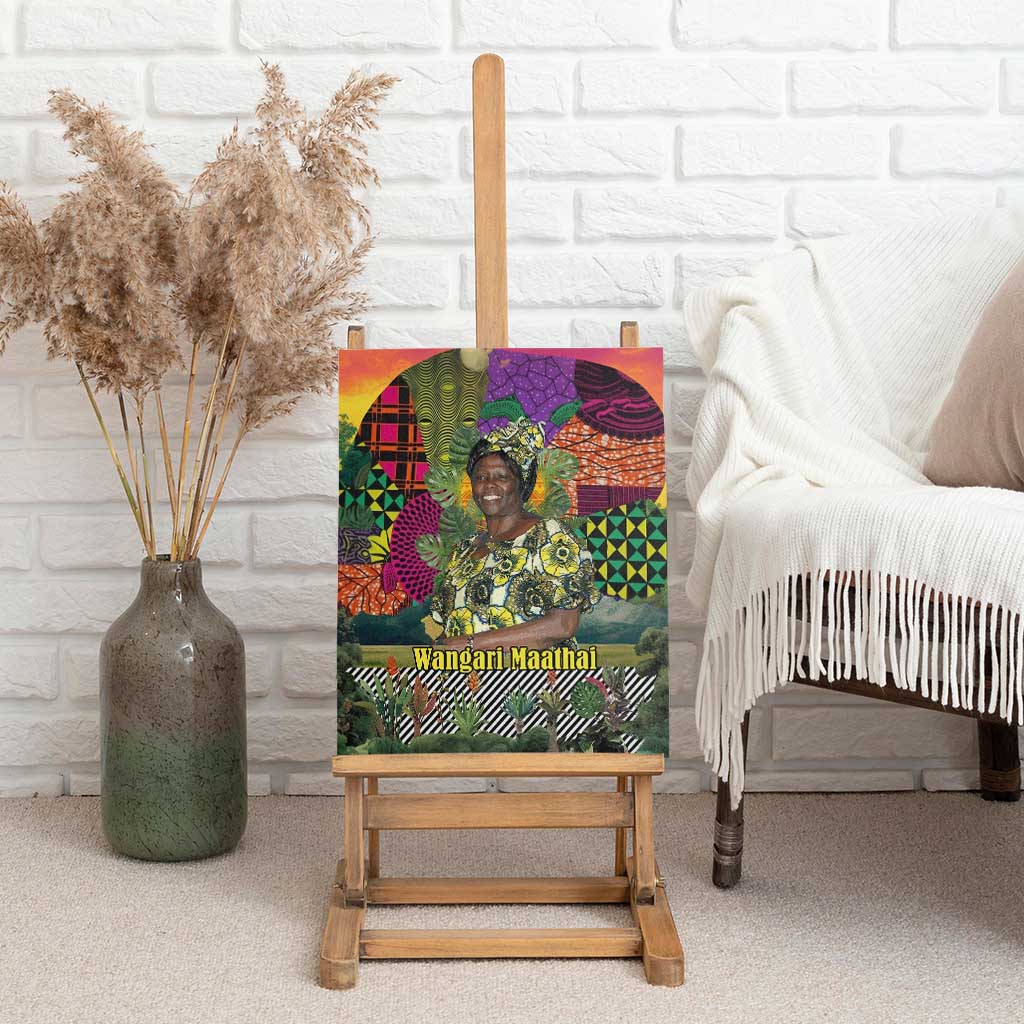 Wangari Maathai Canvas Wall Art Colorful Nature-Inspired Design Empowerment Quote African Print Environmental - Wonder Print Shop