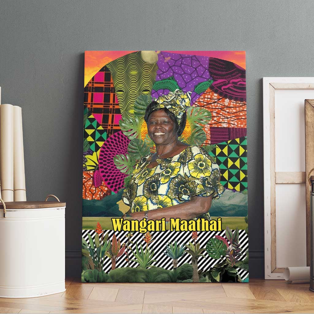 Wangari Maathai Canvas Wall Art Colorful Nature-Inspired Design Empowerment Quote African Print Environmental - Wonder Print Shop