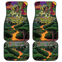 Wangari Maathai Car Mats Colorful Nature-Inspired Design Empowerment Quote African Print Environmental - Wonder Print Shop