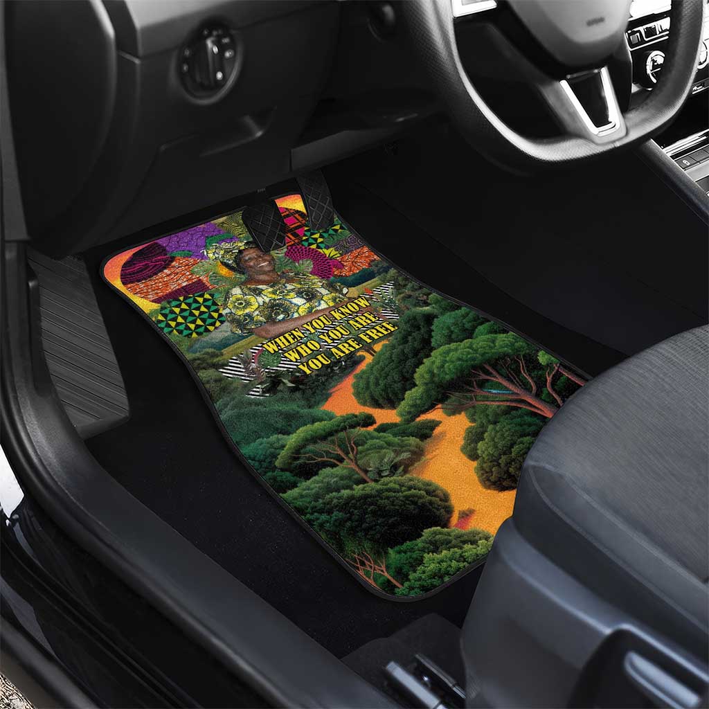 Wangari Maathai Car Mats Colorful Nature-Inspired Design Empowerment Quote African Print Environmental - Wonder Print Shop