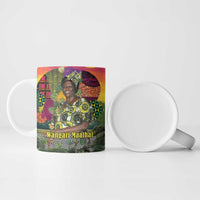 Wangari Maathai Ceramic Mug Colorful Nature-Inspired Design Empowerment Quote African Print Environmental - Wonder Print Shop
