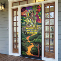 Wangari Maathai Door Cover Colorful Nature-Inspired Design Empowerment Quote African Print Environmental - Wonder Print Shop