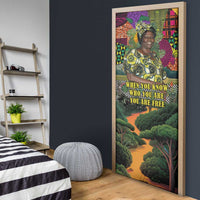 Wangari Maathai Door Cover Colorful Nature-Inspired Design Empowerment Quote African Print Environmental - Wonder Print Shop