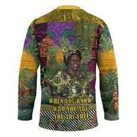 Wangari Maathai Hockey Jersey Colorful Nature-Inspired Design Empowerment Quote African Print Environmental - Wonder Print Shop