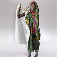 Wangari Maathai Hooded Blanket Colorful Nature-Inspired Design Empowerment Quote African Print Environmental - Wonder Print Shop