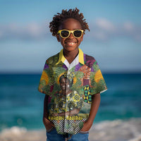 Wangari Maathai Kid Hawaiian Shirt Colorful Nature-Inspired Design Empowerment Quote African Print Environmental - Wonder Print Shop